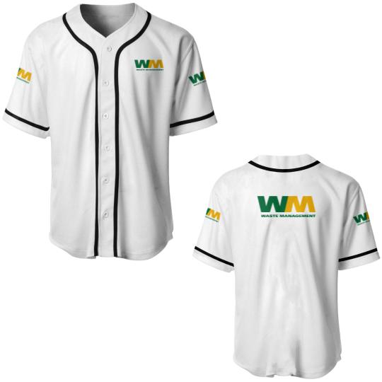 Discover WASTE MANAGEMENT LOGO Baseball Jerseys