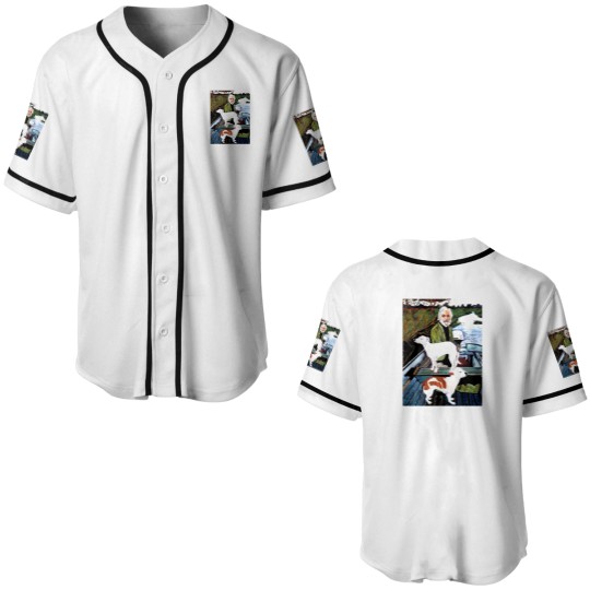 Discover Goodfellas Painting Old Man with Dog Baseball Jerseys