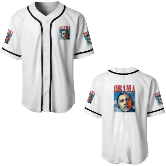 Discover RETRO BARACK OBAMA Baseball Jerseys | Vintage Obama Baseball Jerseys Retro 90s