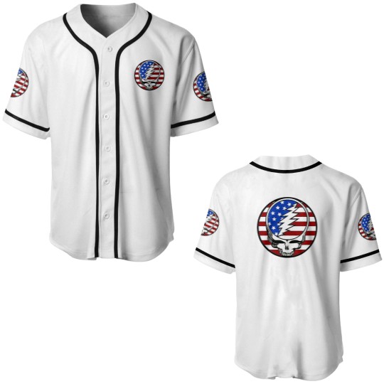 Discover Grateful Skull Dead Circle America Baseball Jerseys