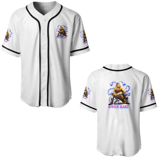 Discover Buy 1999 OWEN HART Vintage W.W.F. Era The King of Harts SHARPSHOOTER Promo Classic 90's Pop Culture World Wrestling Federation Baseball Jerseys Baseball Jerseys