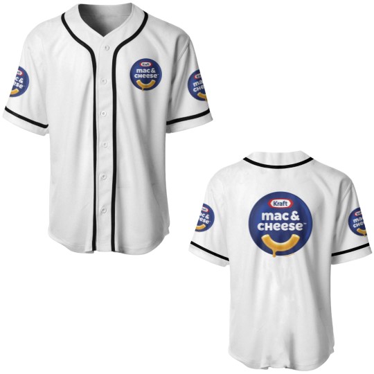 Discover heinz kraft mac cheese macaroni big chest logo Baseball Jerseys