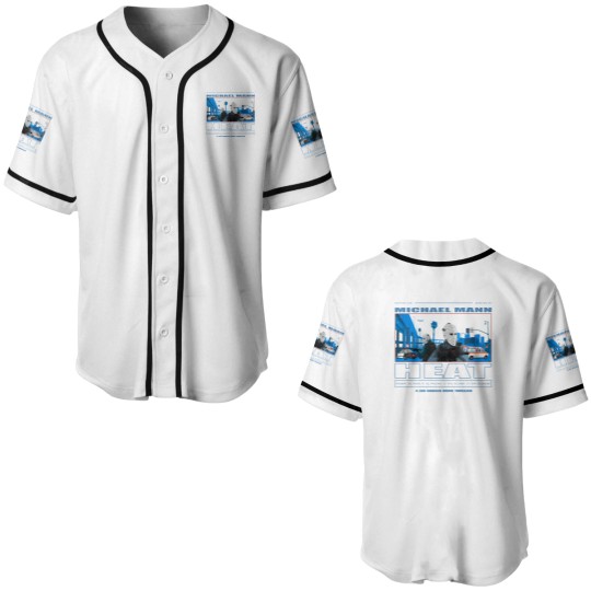 Discover Heat Movie Graphic Baseball Jersey - 90s Action Film Memorabilia