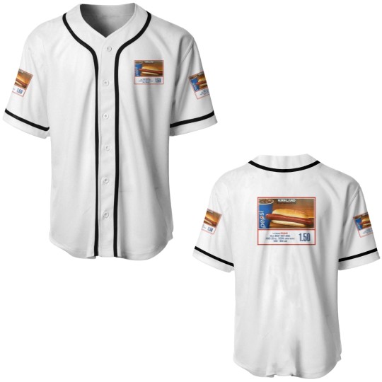 Discover Costco Kirkland Hotdog Glizzy Combo Unisex Baseball Jerseys