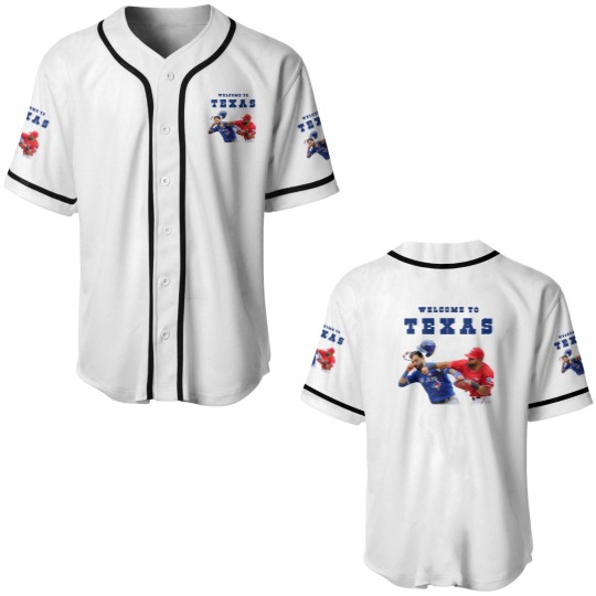 Discover Welcome To Texas Rougned Odor Jose Batista Punch Baseball Jerseys