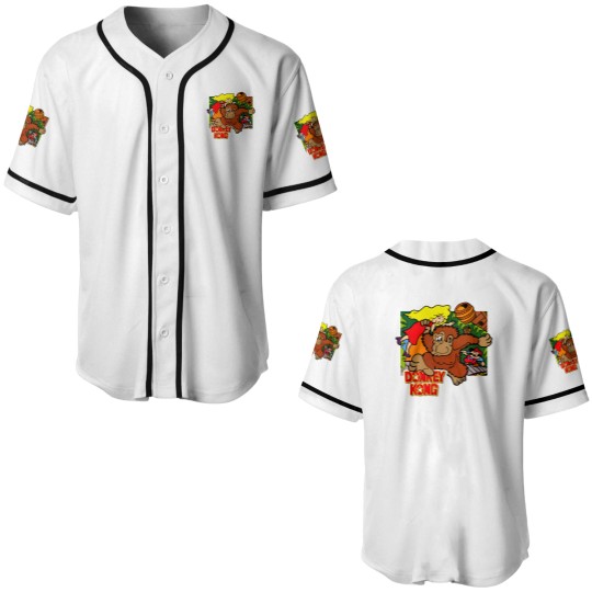 Discover Donkey Kong Arcade Game Baseball Jerseys, Donkey Kong Party Baseball Jerseys