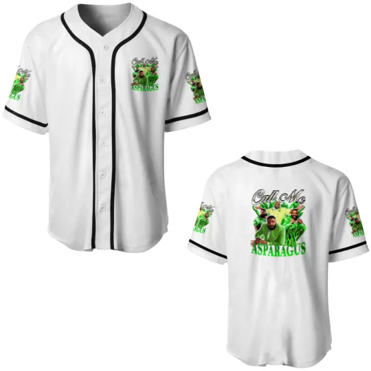 Discover Call Me Asparagus Baseball Jerseys With DJ Khaled Graphic