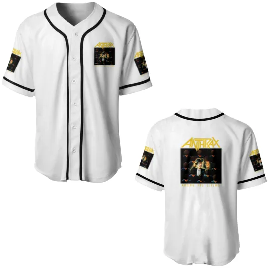 Discover Anthrax Baseball Jerseys Among The Living Metal Music Baseball Jerseys