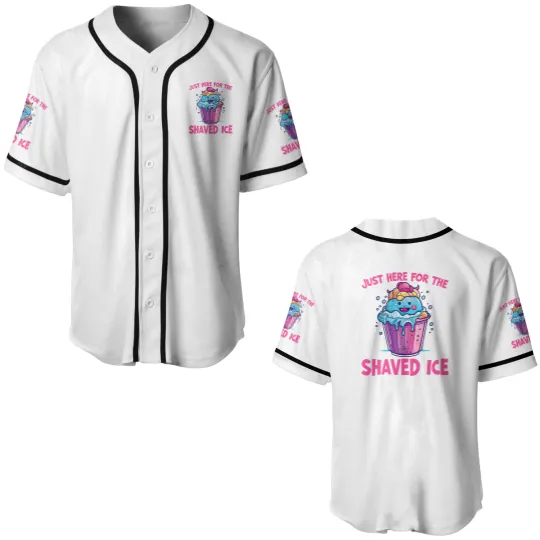 Discover shaved ice t funny hawaiian shave ice scream snow cone t Baseball Jerseys