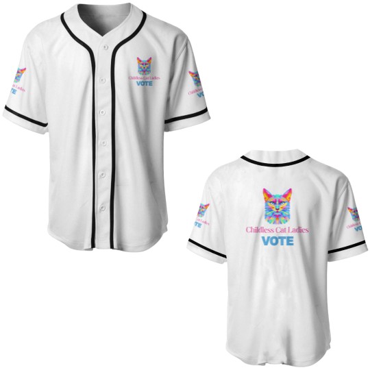 Discover Funny Cat Lady Baseball Jerseys for Childless Adults