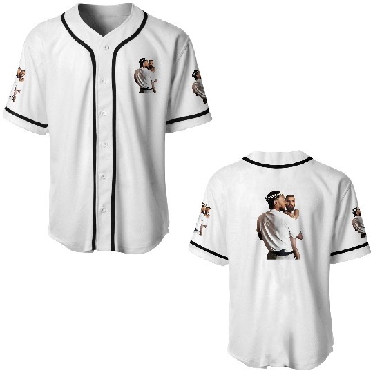 Discover Kendrick Lamar Holding Baby Drake Baseball Jerseys, Kendrick Lamar vs Drake Rap