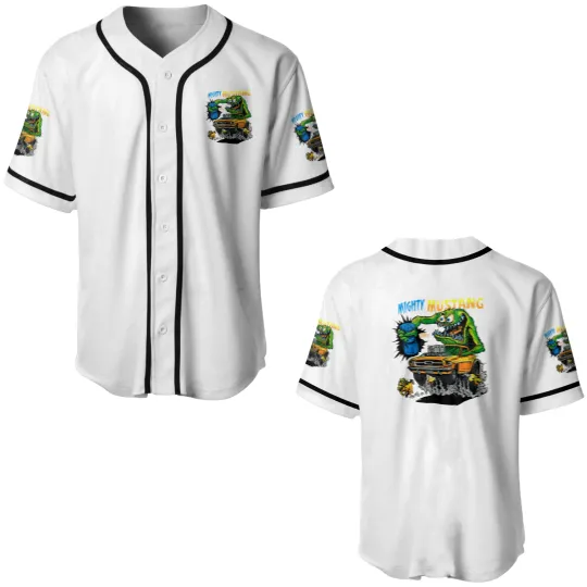 Discover ED ROTH RAT FINK ORIGINAL MIGHTY MUSTANG BLACK Baseball Jerseys