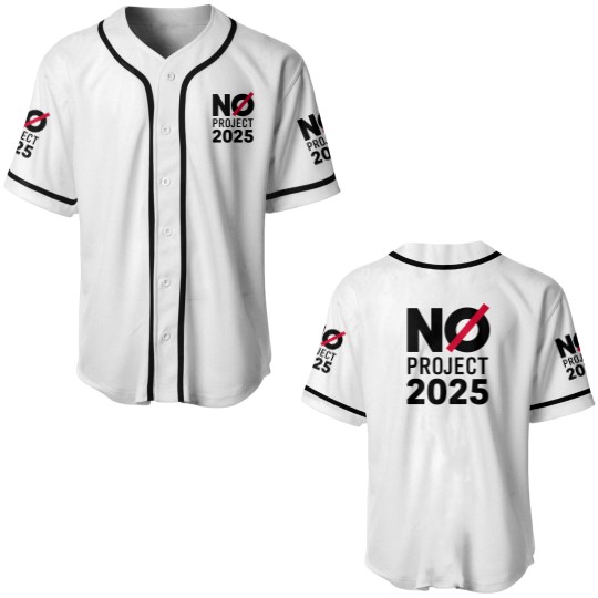 Discover No Project 2025 Baseball Jerseys, Say No to Project 2025, Political Awareness Baseball Jerseys