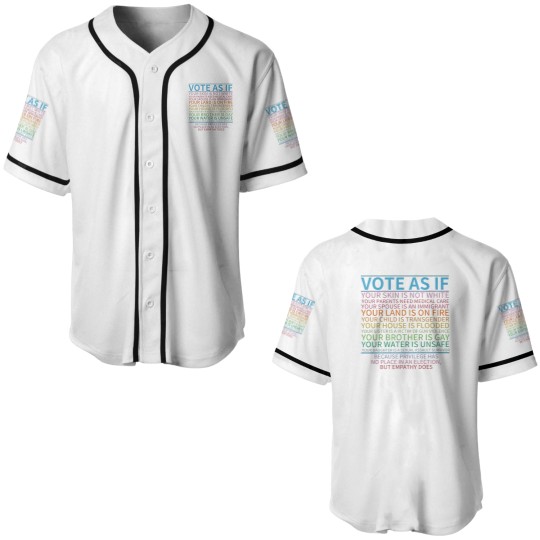 Discover Vote as if Baseball Jerseys, Human Rights Baseball Jerseys, Protest Apparel