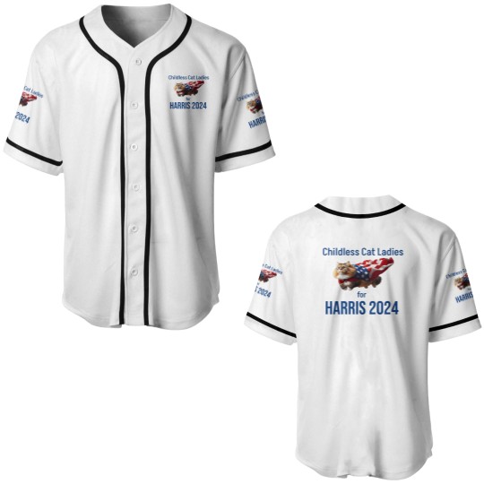 Discover Childless Cat Ladies for Harris 2024 Baseball Jerseys