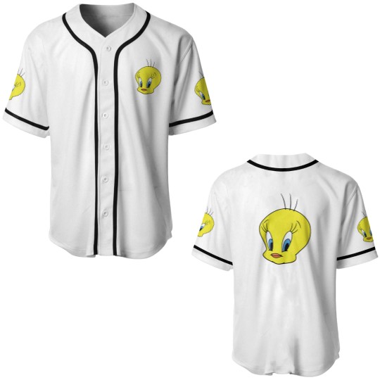 Discover Tweety Bird  gender neutral short sleeved Baseball Jerseys
