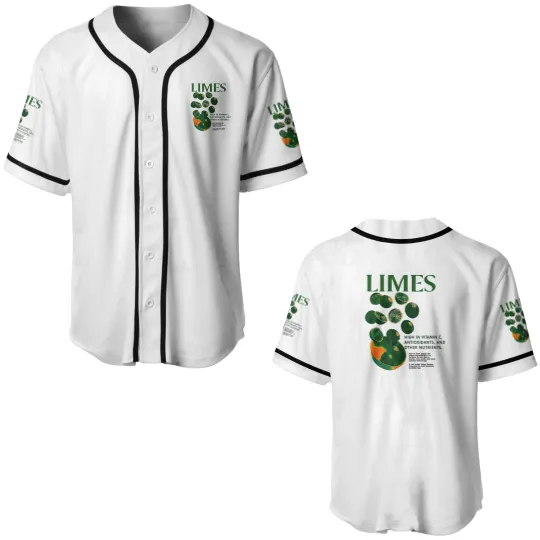 Discover Lime Graphic Baseball Jerseys