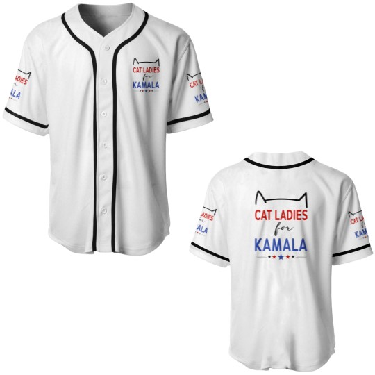 Discover Kamala Cat Lady Baseball Jersey