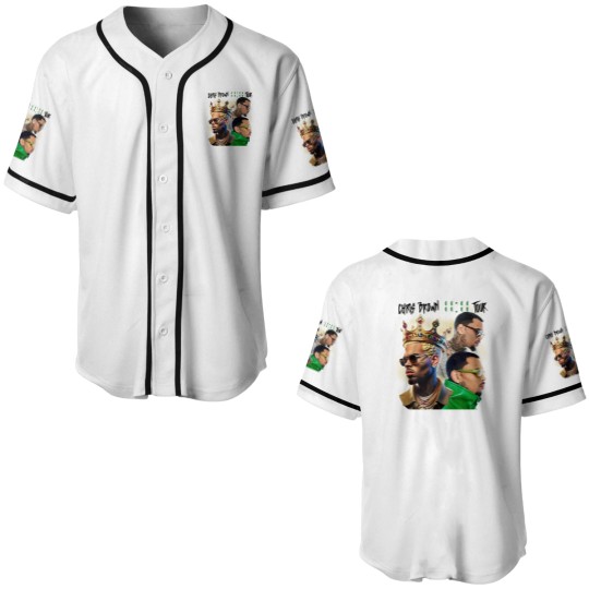 Discover Chris Brown 11:11 Tour 2024 Baseball Jerseys - Breezy Collection