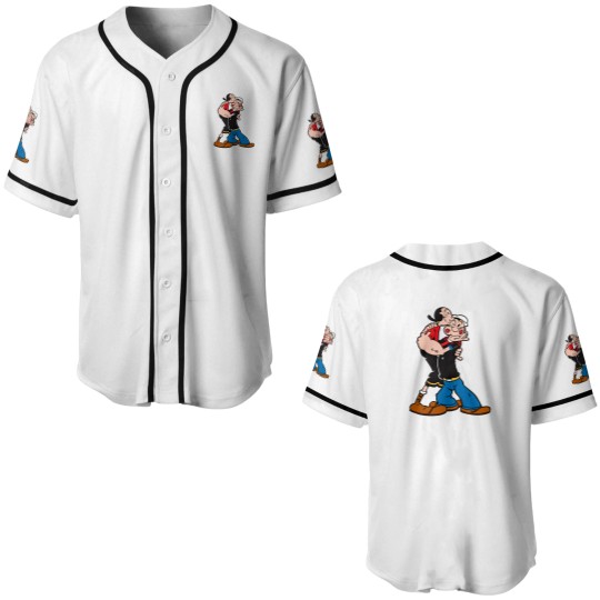 Discover Popeye and Olive Active Baseball Jerseys
