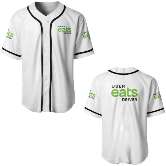 Discover UBER Eats Driver Logo Unifor Baseball Jerseys