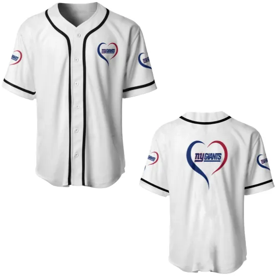 Discover NY Giants Logo Baseball Jerseys
