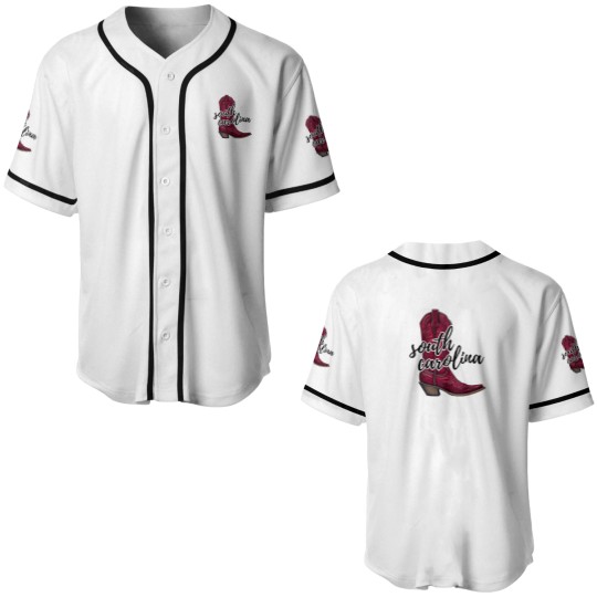 Discover University of South Carolina cowboy boot 1 Baseball Jerseys