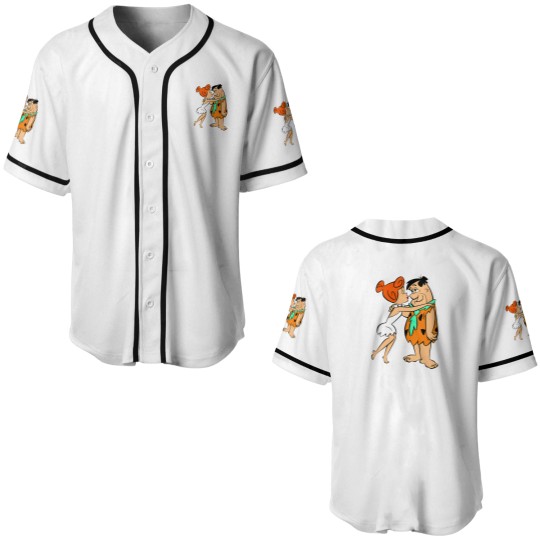 Discover Peter and Wilma Flintstone Active Baseball Jerseys