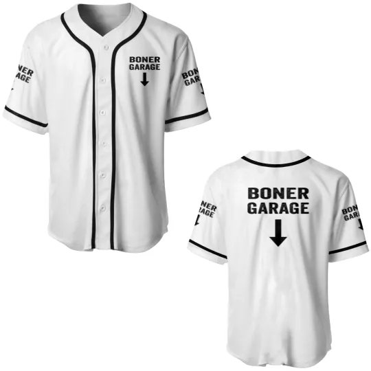 Discover Boner Garage Baseball Jerseys Fuuny Joke