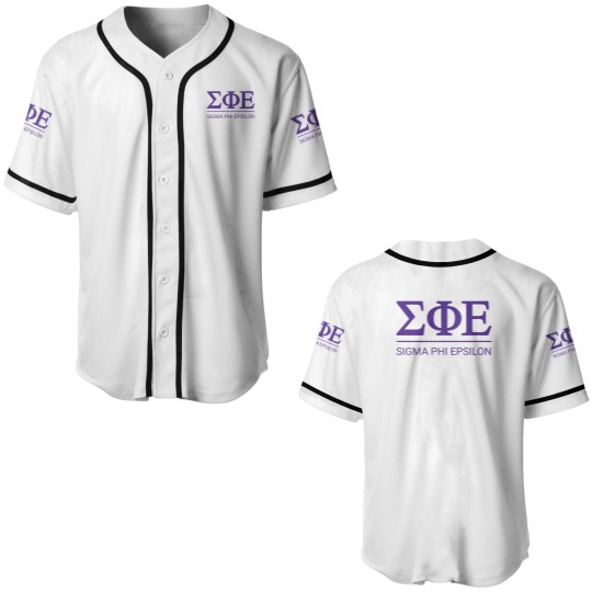Discover Sigma Phi Epsilon | Badge Baseball Jerseys