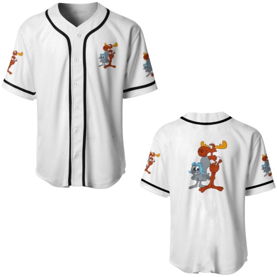 Discover Rocky and Bullwinkle Baseball Jerseys