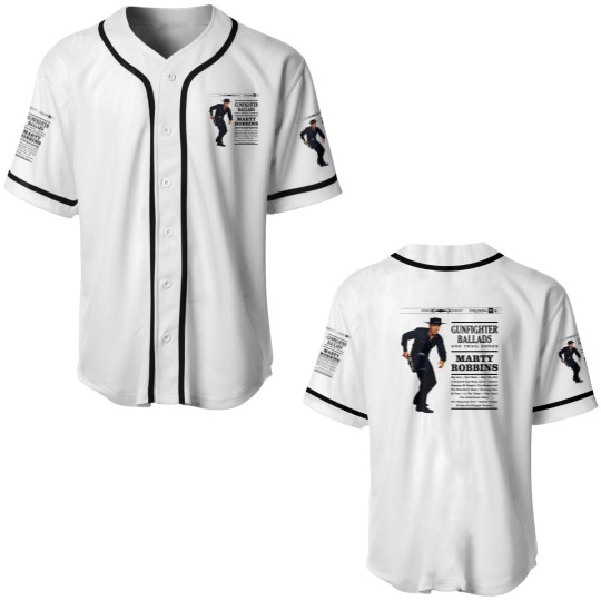 Discover Marty Robbins fighter BalladsBig Iron Baseball Jerseys