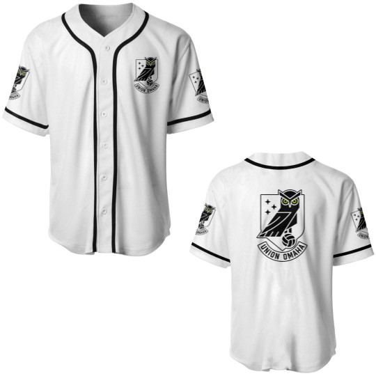 Discover union omaha logo design1 Baseball Jerseys