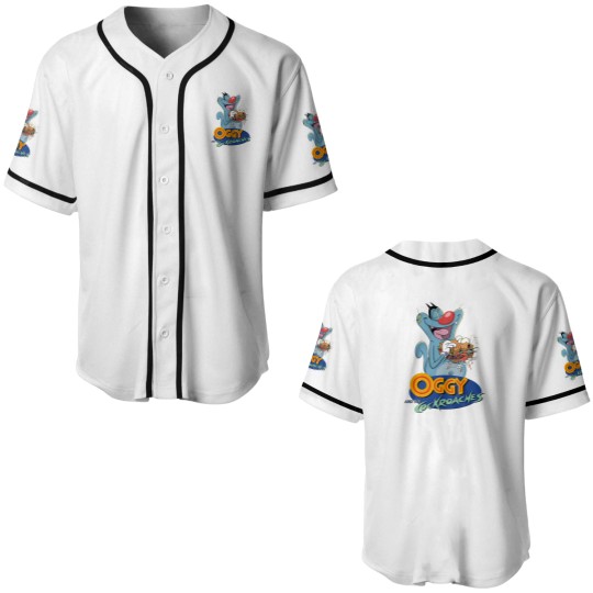 Discover Oggy and the cockroaches Baseball Jerseys