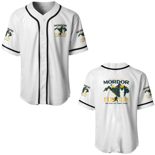 Discover MORDOR FUN RUN Baseball Jerseys