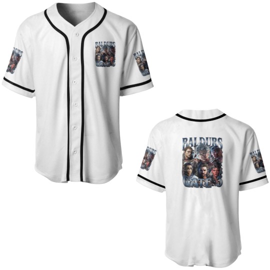 Discover Baldurs Gate 3 Vintage Baseball Jerseys, Gift For Woman and Man Unisex Baseball Jerseys