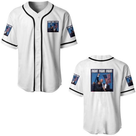 Discover Trump Fight Baseball Jersey