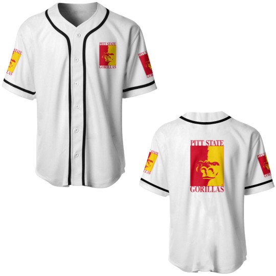 Discover pittsburg state university gorillas pitt state logo Baseball Jerseys