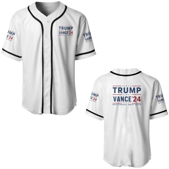 Discover Trump 2024 Baseball Jerseys featuring President Trump and JD Vance