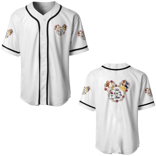 Discover Tale As Old As Time Baseball Jerseys, Beauty Beast Baseball Jerseys,