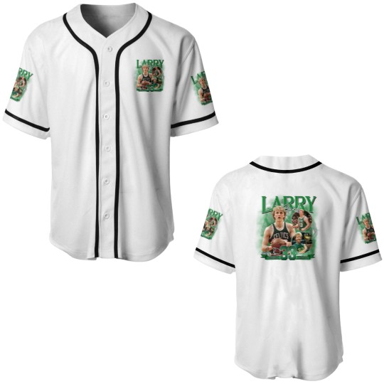 Discover Larry Bird Vintage Baseball Jersey - Larry Bird Collection