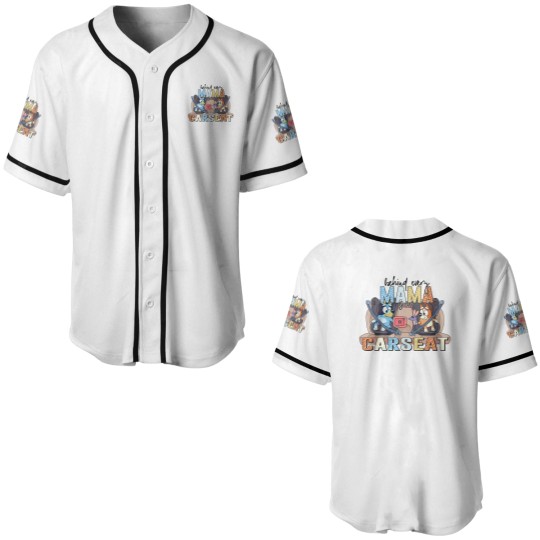 Discover BlueyDad Mama Car Seat Baseball Jersey