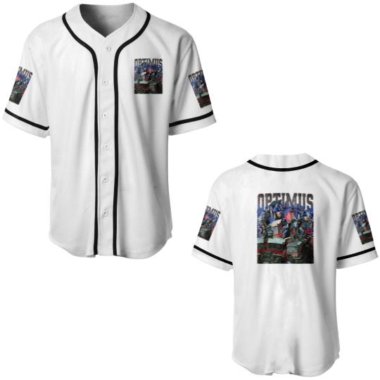 Discover Optimus Prime Baseball Jersey