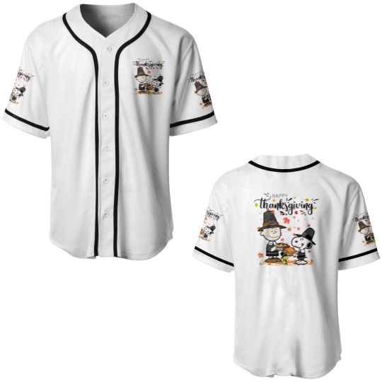 Discover Snoopy Thanksgiving Baseball Jerseys