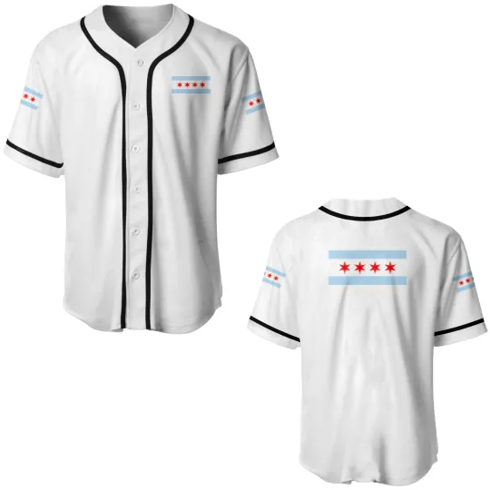 Discover Chicago Flag - Chicago - Baseball Jerseys