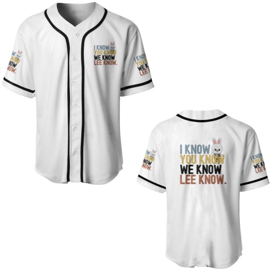 Discover Lee Know Stray Kids Funny Baseball Jersey