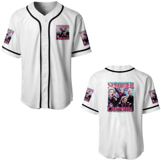 Discover Pink Singer 2024 Tour Baseball Jersey