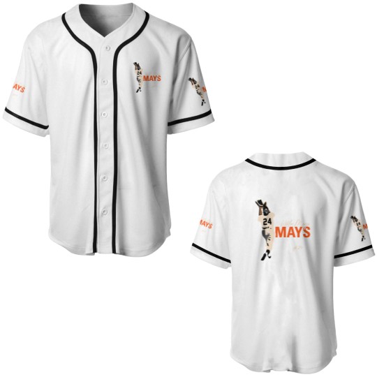 Discover Willie Mays 24 The Catch Baseball Jersey