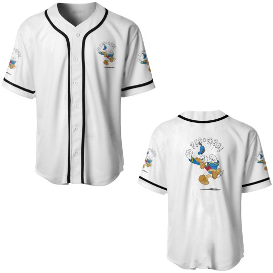 Discover and friends donald angry jump Baseball Jerseys