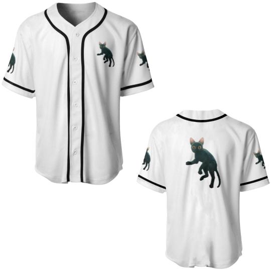 Discover Animated Cat Movie Flow Baseball Jerseys